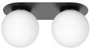 Плафон БЕРЛИН, черен/бял, 2xE27