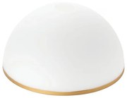 Резервно стъкло за полилей и подова лампа OLD LAMP E27 Ø 30 cm бял/златист