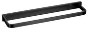 OMNIRES DA70230BL - Стенна закачалка за кърпи DARLING 37 см полуматов черен