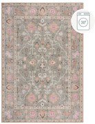 Светлозелен килим подходящ за пране 190x290 cm Una Floral – Flair Rugs