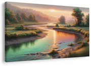 Картина на платно – Река в късния следобед