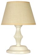Настолна лампа МЕРИЛИН, крем, абажур Сами Екрю, 1xE27