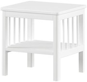 Бяло детско нощно шкафче от масивен бук Forrest – Vipack