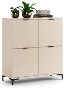 Скрин ЛАНА K-100 Бежов (Шампанско) - СТОЯЩ ШКАФ С 4 ВРАТИ