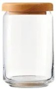 Ocean - Стъклен буркан с дървен капак 750мл ф9,2xh15см(5B02526G0001)