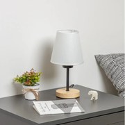 Brilagi - Настолна лампа NUBILA WOOD 1xE27/25W/230V дъб/бял
