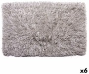 Килим Сив Памук полиестер 50 x 2 x 80 cm (6 броя)