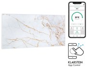 Klarstein Wonderwall Air Art Smart, инфрачервен нагревател, 120 х 60 см, 700 W, приложение, мрамор 1