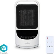 Nedis HTFA22WTW - Вентилатор с нагревател 1000/1500W/230V Wi-Fi Tuya + д.у.