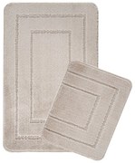 Светлокафяви килими за баня в комплект от 2 бр. 50x80 cm Cerceve – Foutastic