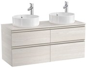 Мебел с четири чекмеджета за два умивалника върху плот A851506434, 120x46x57.3см
