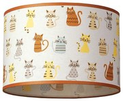 Абажур КОТКИ - цилиндър, горно окачване, Е27