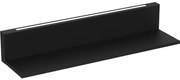 Етажерка с LED осветление SHELF 10x60 см черен