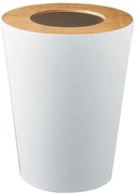 Бяло/в естествен цвят офис стоманено кошче за боклук 10 l Rin – YAMAZAKI