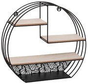 Рафт за стена atmosphera Mirna, MDF, 39 cm - Черен