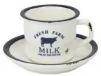 Horecano - Порцеланова чашка с чинийка 125мл HAPPY FARM-(HF-56694)