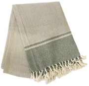 Бежово-черна памучна покривка за маса, 250 x 150 cm - Tiseco Home Studio