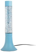 Синя настолна лампа със стъклен абажур (височина 37,5 cm) Astro Glittler – Leitmotiv