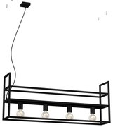 Висящ полилей SHELF 4xE27/60W/230V