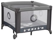Lionelo - Бебешки манеж BONNIE, сив в скандинавски стил