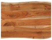 370643 vidaXL Плот за маса, 70x60x3,8 см, правоъгълен, акация масив, жив ръб