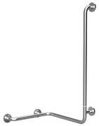 Опорна дръжка за душ 66x118 см неръждаема стомана/sребриста