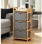 Бамбуков рафт с леки чекмеджета, изработени от издръжлива тъкан