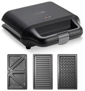 Concept SV3054 - Уред за приготвяне на сандвичи 3в1 700W/230V черен