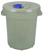 Planet - Пластмасов кош за смет със син капак 120л 57x57x65,5см(UP 112)