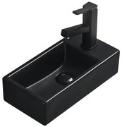 Mexen Inez плотова мивка лява 40 x 20 см, черен мат - 21484085L