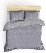 Сив памучен комплект от шалте и калъфки за възглавници за двойно легло 240x260 cm Beste - Mijolnir