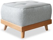 Светлосива табуретка за крака Dazzling Daisy - Miuform