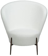 Бяло кресло от плат букле Orbit – DAN-FORM Denmark