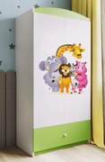 Гардероб Babydreams Cartoon-Prasino-Zoo