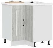 853513 vidaXL Кухненски ъглов шкаф, "Kalmar", сив сонома, инженерно дърво