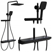 Комплект за душ с термостат REA Pedro Black