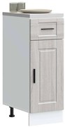 853943 vidaXL Кухненски шкаф Porto, сив сонома, инженерно дърво