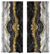 Завеси в черно и златно в комплект от 2 броя 140x260 cm - Mila Home