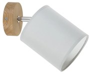Spot-Light 56745174 - Стенно насочваемо спот осветително тяло APRILLIA 1xE27/25W/230V сив дъб