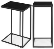 Черна маса с мраморен ефект