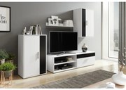 Холна секция BRICK бяло/черно