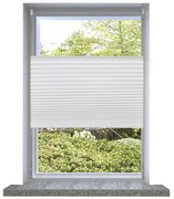 Плисирана щора 60 х 200 см, бяла