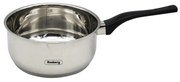 Касерола с двойно дъно Rosberg R51210E16K, 16 см, 1.5 литра, Бакелитена дръжка, Инокс