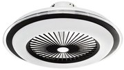 LED Димируем плафон с вентилатор ZEPHYR LED/48W/230V черен + + д.у.