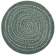 Зелен двустранен килим за открито , Ø 140 cm Bali - NORTHRUGS