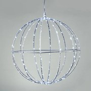 Декоративен LED 3D Silver Ball-Diameter: 20 см-Cool White