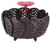 Tefal - Цедка за готвене на пара INGENIO черен/червен