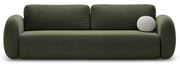 Зелен шенилов сгъваем/с място за съхранение диван 262 cm Tonale – Cosmopolitan Design