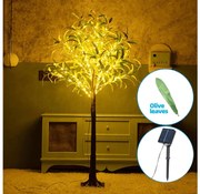 Aigostar - LED соларна декорация 285xLED/3,8м IP65 топла бяла olive