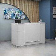 Gemini TopMebel меламиново рецепция в бял цвят 180x70x110cm.